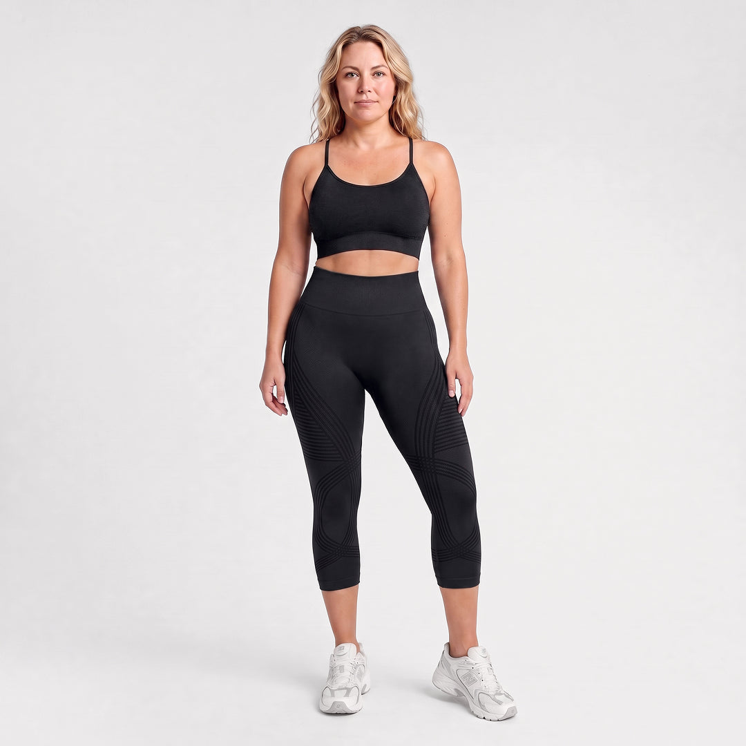 Silix™ Ribbed Squat-Proof Capri Leggings