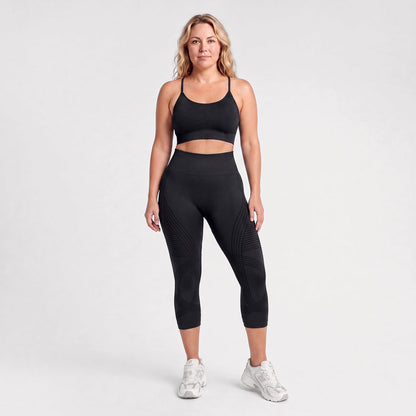 Silix™ Ribbed Squat-Proof Capri Leggings