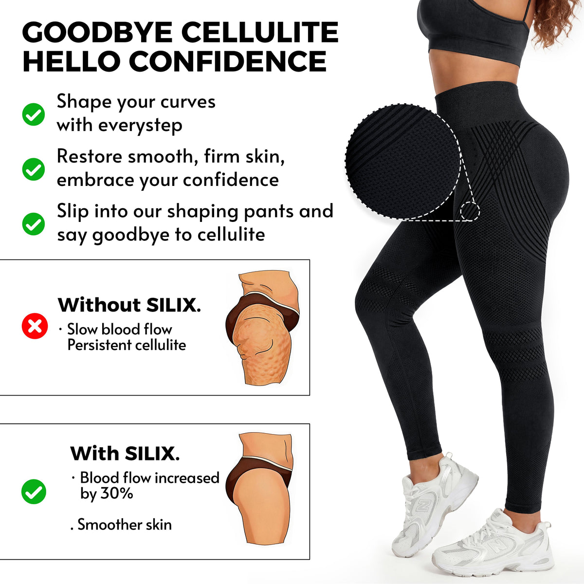 Silix™ 3D CelluSmooth Sculpting Leggings