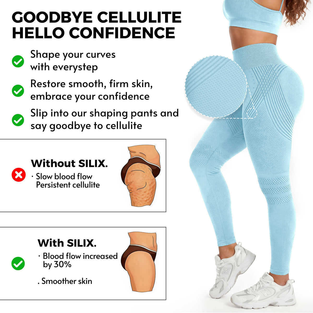 Silix™ 3D CelluSmooth Sculpting Leggings