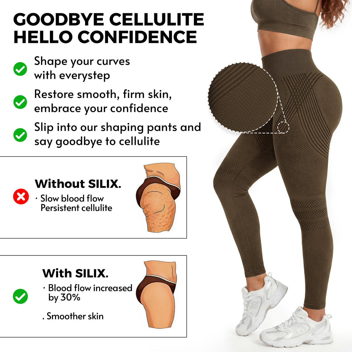 Silix™ 3D CelluSmooth Sculpting Leggings