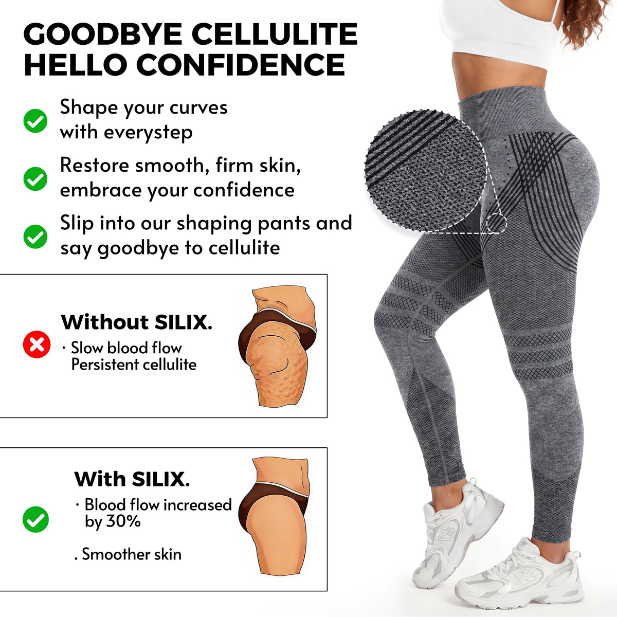 Silix™ 3D CelluSmooth Sculpting Leggings