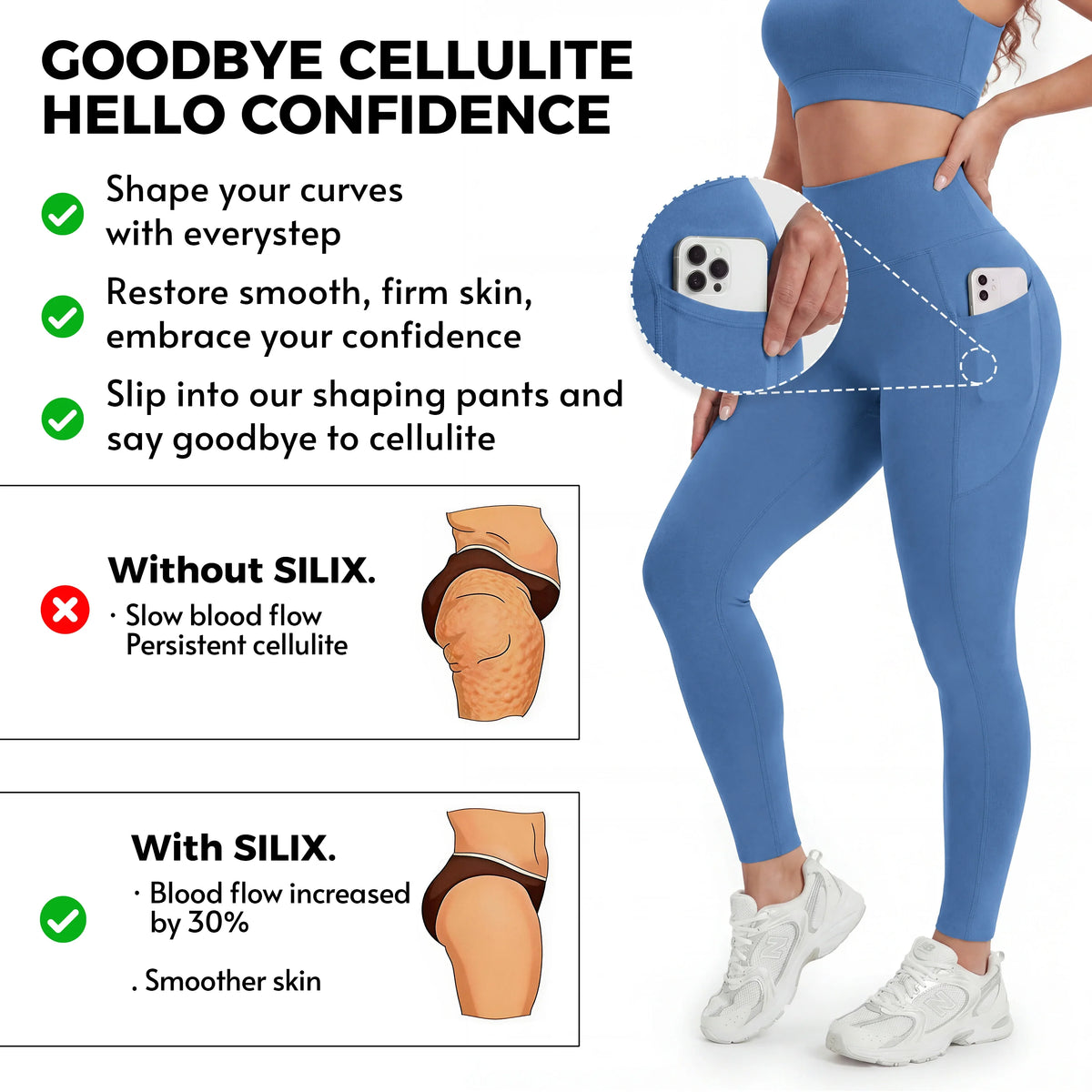 Pocket 3D Anti-Cellulite Sculpting Leggings