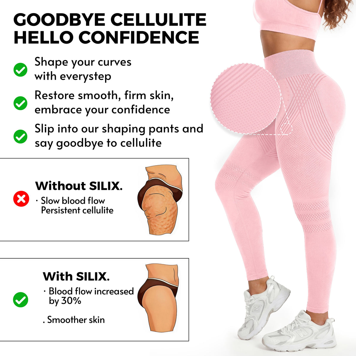 Silix™ 3D CelluSmooth Sculpting Leggings