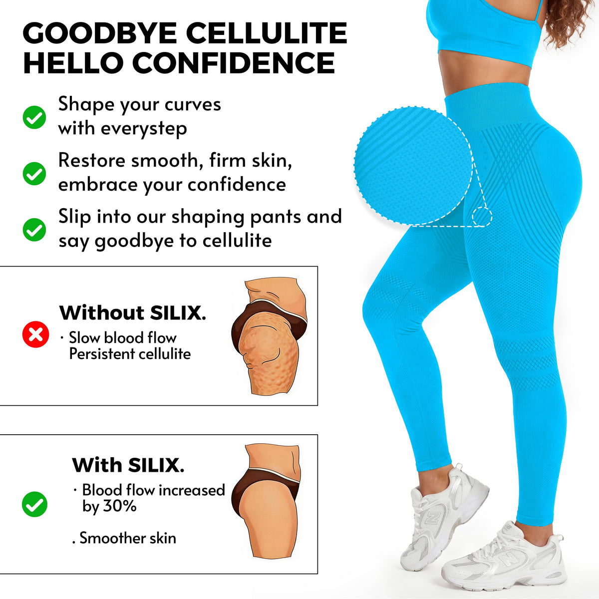 Silix™ 3D CelluSmooth Sculpting Leggings