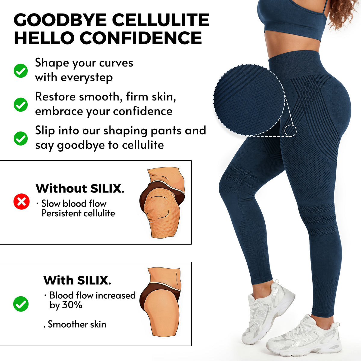 Silix™ 3D CelluSmooth Sculpting Leggings