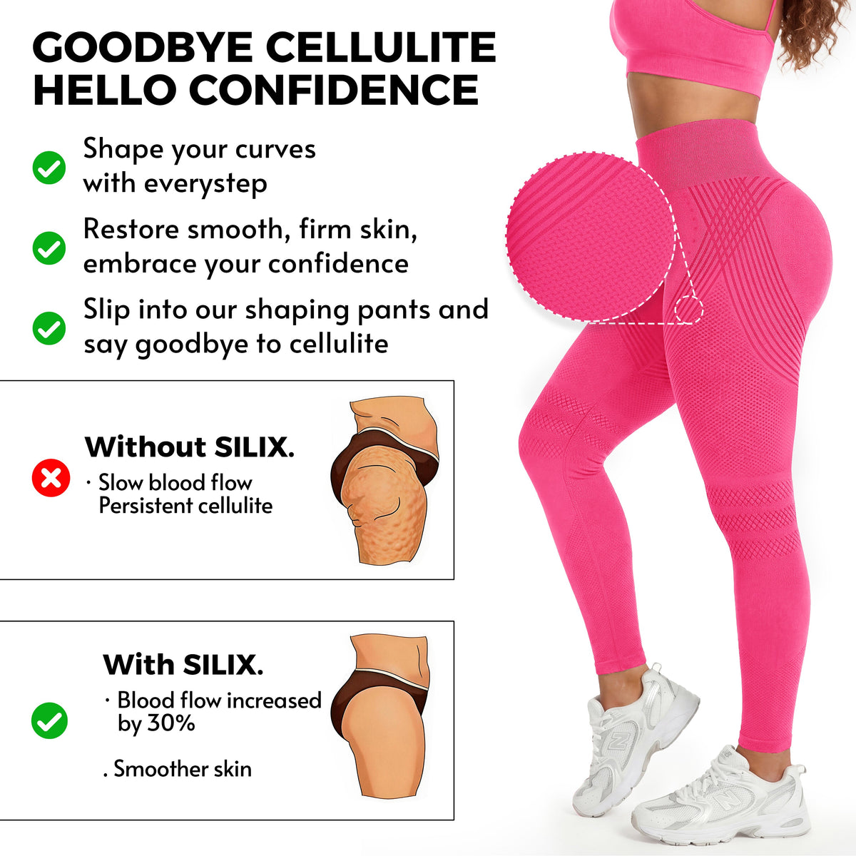Silix™ 3D CelluSmooth Sculpting Leggings