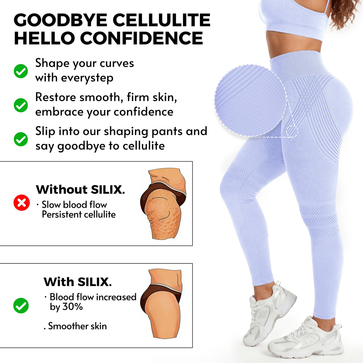 Silix™ 3D CelluSmooth Sculpting Leggings