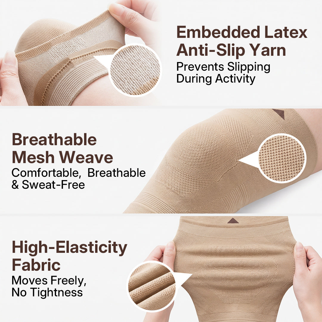 Silix™ 3D Compression Knee Sleeves –Say Goodbye to Saggy, Uneven-Looking Legs