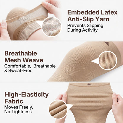 Silix™ 3D Compression Knee Sleeves –Say Goodbye to Saggy, Uneven-Looking Legs