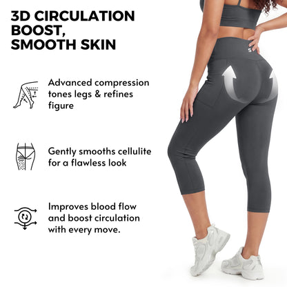 Silix™ Butt-Lifting Tummy Control Pocket Capris