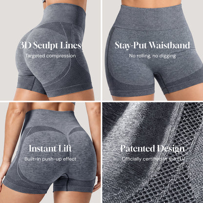 Silix™ High-Waisted Compression Booty Shorts