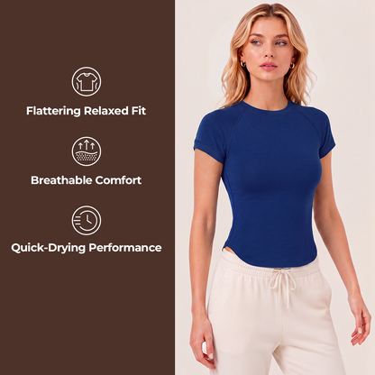 Silix ShapeFlow Crew Neck Tee | Built for Movement and Designed for Comfort