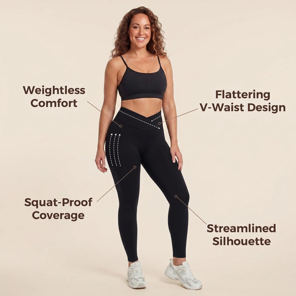 Silix BareCurve V-Waist Legging | Buttery Soft Sculpting Fit