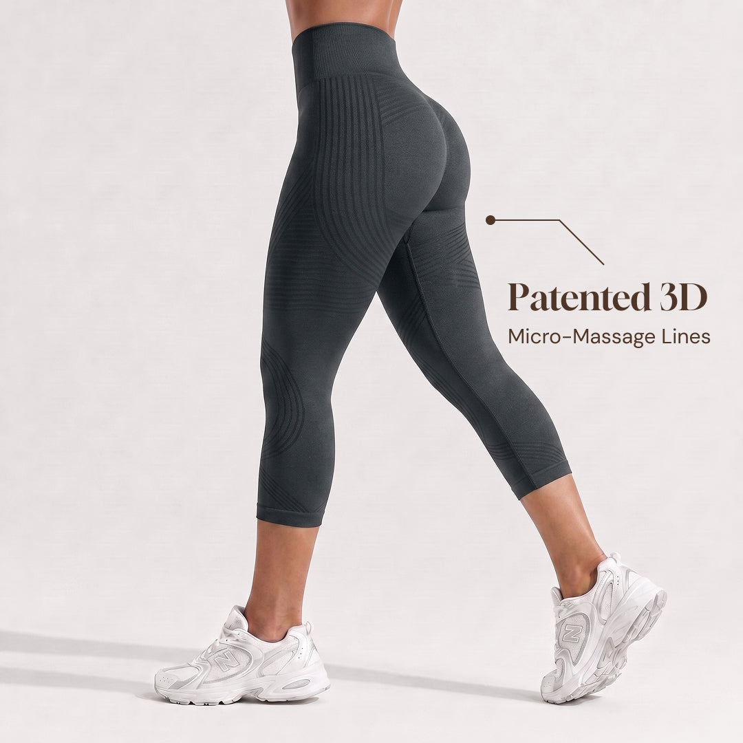 Silix™ Ribbed Squat-Proof Capri Leggings