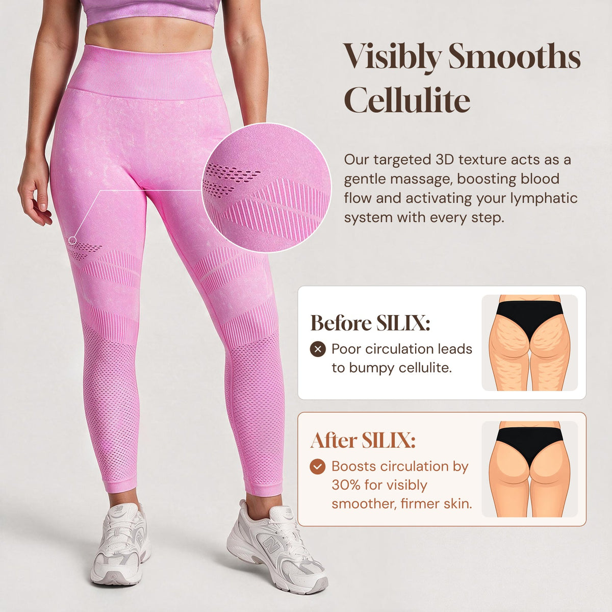 Silix™ Sand-Washed Ruched Leggings