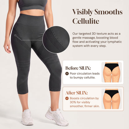 3D Cellusmooth Butt Lift & Anti-Cellulite Capri Leggings | Silix