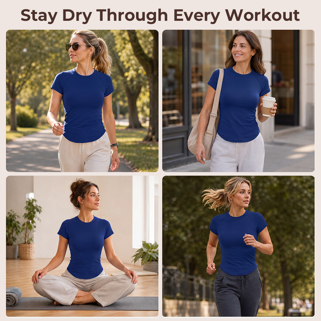 Silix ShapeFlow Crew Neck Tee | Built for Movement and Designed for Comfort