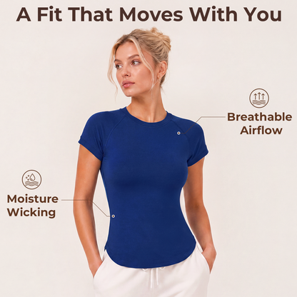 Silix ShapeFlow Crew Neck Tee | Built for Movement and Designed for Comfort