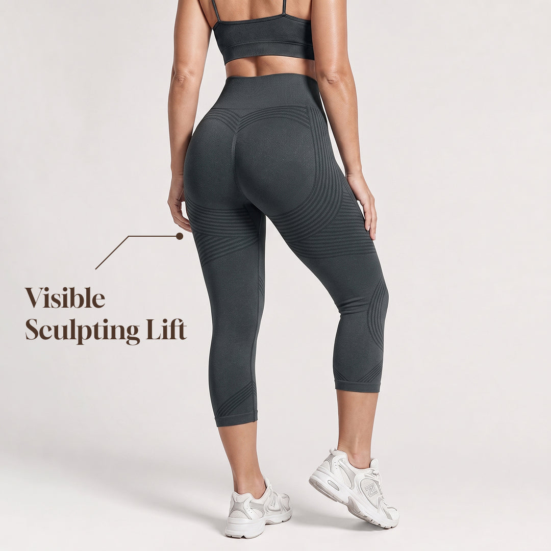 Silix™ Ribbed Squat-Proof Capri Leggings