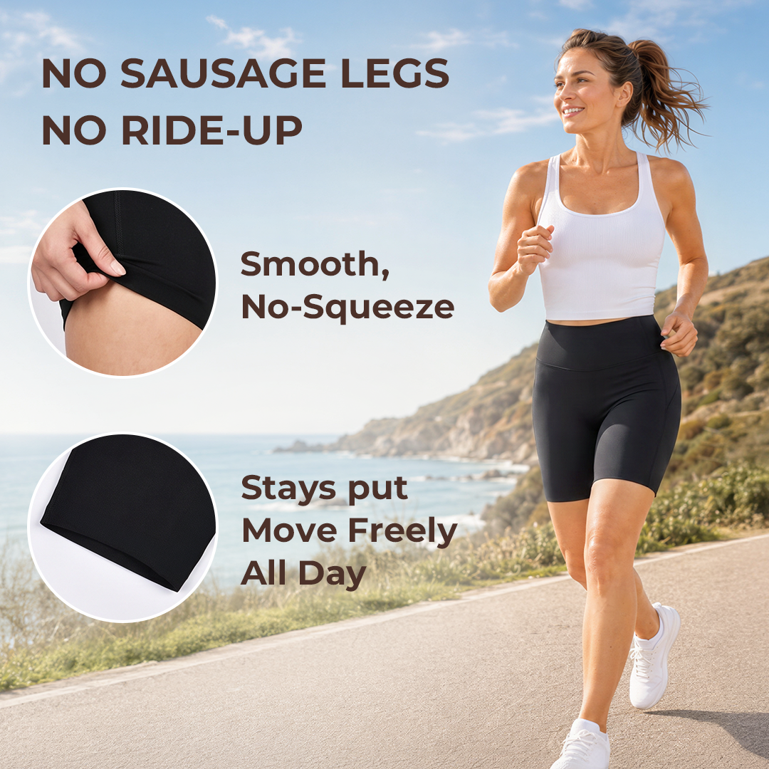 Silix "No-Squeeze" Jelly-Grip 5" Sculpting Shorts (Tummy Smoothing & Anti-Chafe)