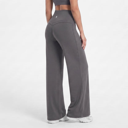 Silix™ High-Waisted Tummy-Control Wide-Leg Leggings