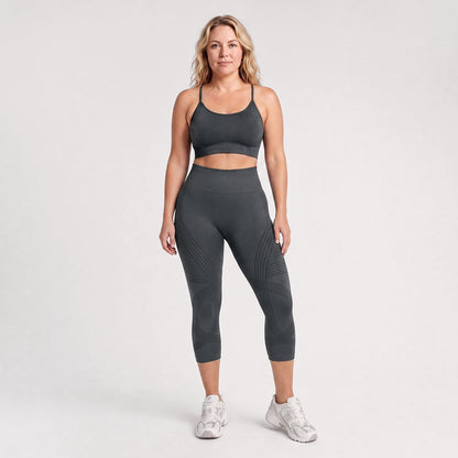 Silix™ Ribbed Squat-Proof Capri Leggings