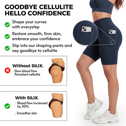 Silix™ Pocket Anti-Cellulite Sculpting Short Leggings