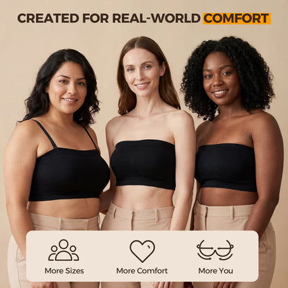 Convertible Bandeau Bra Designed for Everyday Versatile