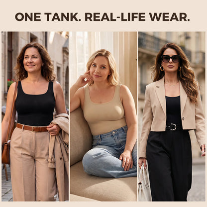 Silix Wide-Strap Tummy Control Shaping Tank