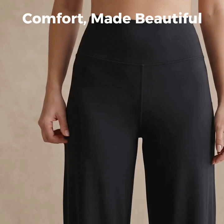 Silix™ High-Waisted Tummy-Control Wide-Leg Leggings
