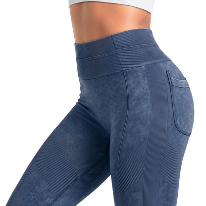 Silix™  3D-Textured Ankle-Length Leggings